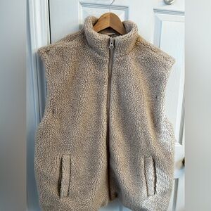 H&M Women's Beige Teddy Jacket
